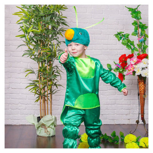Карнавальный костюм для мальчика Moda I Кузнечик универсал Зеленый фото №3