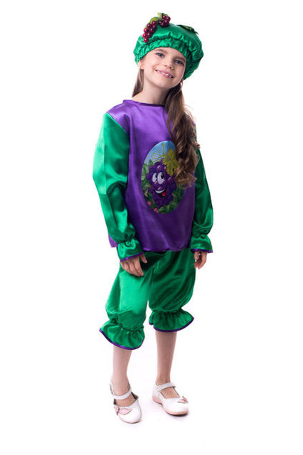 Карнавальный костюм для детей Moda I Виноград универсал Зеленый фото №3