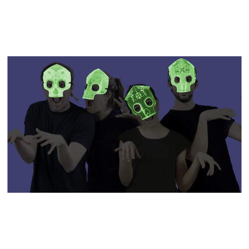 Набір масок, що світяться в темряві Skulls фото №3