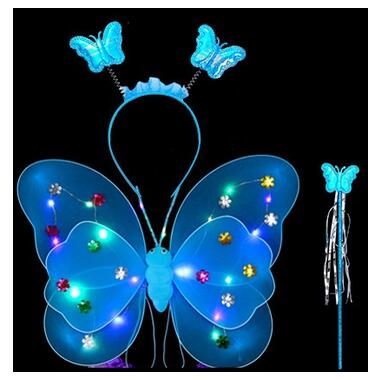Карнавальне вбрання, що світиться Fashion Метелик 14115 блакитний фото №1