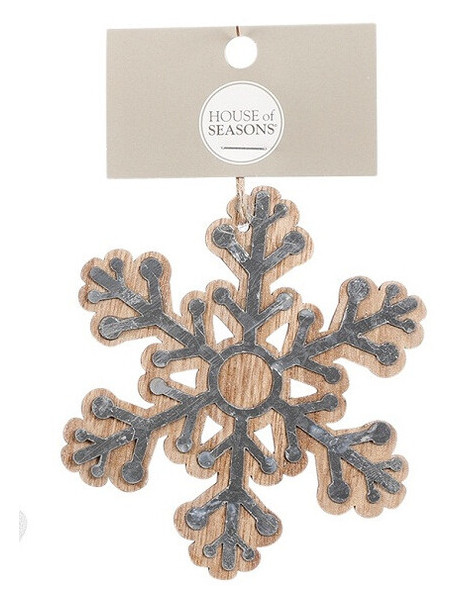 Прикраса декоративна House of Seasons Сніжинка 10 см (8718861620351SNIZHINKA) фото №1