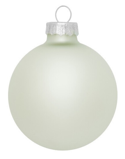 Ялинкові кульки House of seasons скляні 10 шт діаметр 6 см Білі (8718861800272) фото №3