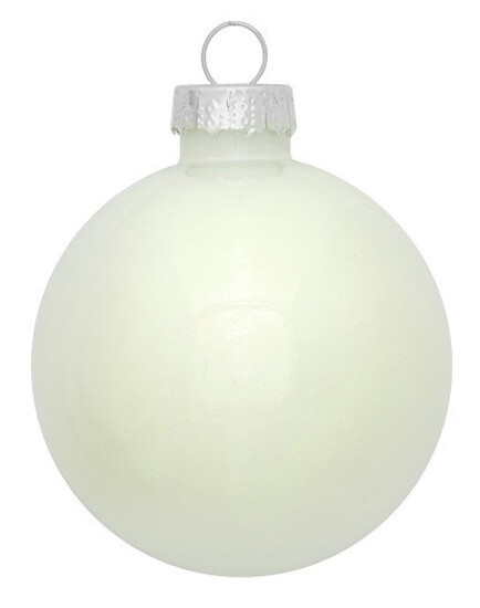 Ялинкові кульки House of seasons скляні 10 шт діаметр 6 см Білі (8718861800272) фото №4