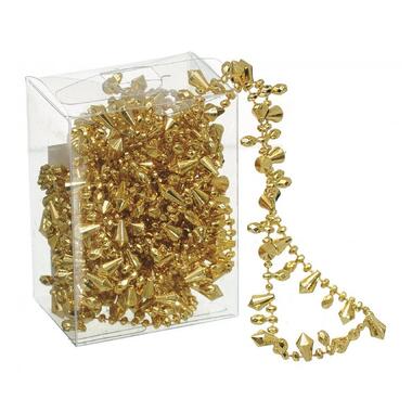 Гірлянда декоративна Намисто-кристал 4 м  пластик, золото 1056 Jumi  (5900410381056) фото №1