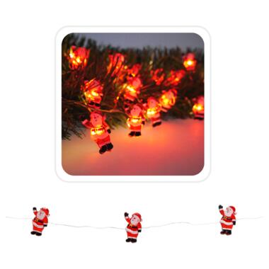 Гірлянда-струна Санта, 2,2 м, 20 LED теплий білий, 2АА батар. Chomik (5900779854178) фото №1