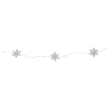 Гірлянда-струна Сніжинки, 2,2 м, 20 LED теплий білий, 2АА батар. Chomik (5900779854208) фото №2