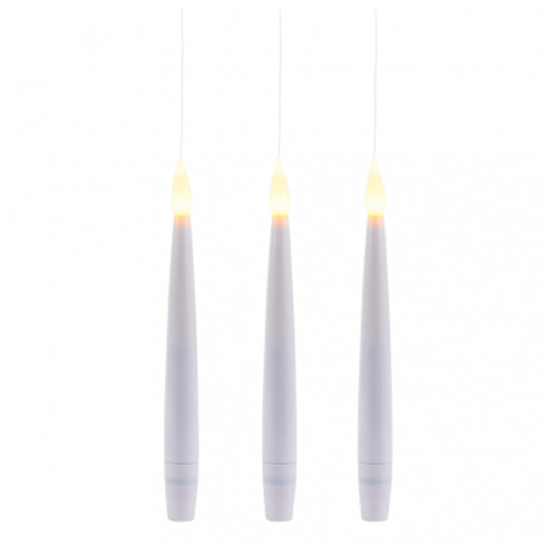 Набір свічок, що літають Novogod`ko LED 15 см 3 шт з пультом (974446) фото №1