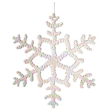 Сніжинка декоративна Novogod‘ko, 25 см, пластик, перламутр (974871) фото №1