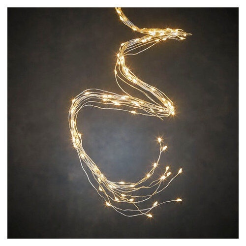 Лінійна гірлянда Luca Lighting LED Охоплення струн 2м срібна струна теплий білий (8718861853377) фото №1
