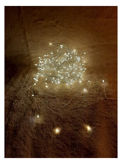 Лінійна гірлянда Luca Lighting LED Струна срібна 11 м білий теплий (8718861852660) фото №2