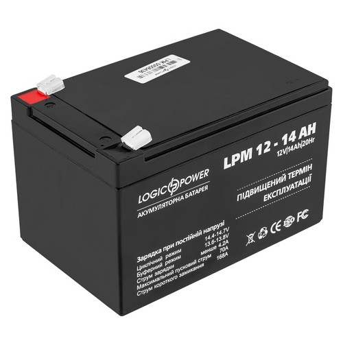 Акумулятор LogicPower LPM 12V 14AH AGM (LPM 12 - 14 AH) фото №2