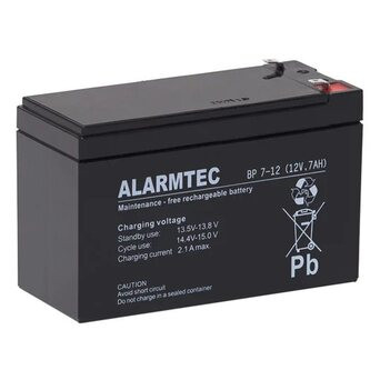 Акумулятор Alarmtec BP 7-12, 12V/7Ah, AGM, 151х65х99mm фото №1