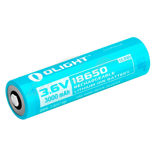 Батарея аккумуляторнная Olight 18650 Li-Ion 3000mAh для H2R (2370.28.28) фото №1