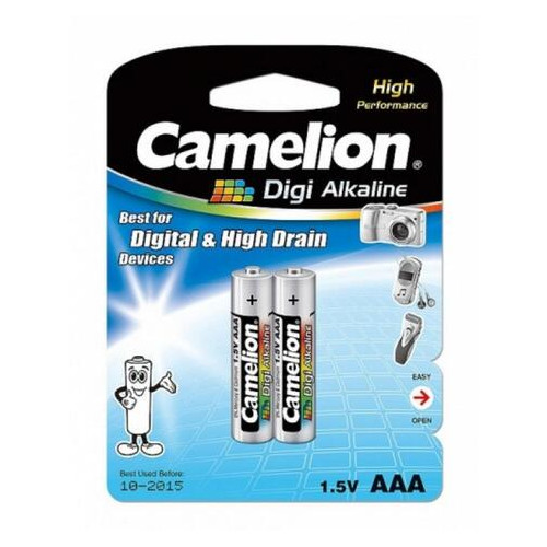 Батарейка CAMELION LR 03/2 BL Digi Alkaline 1,5 V AAA 2 шт фото №2