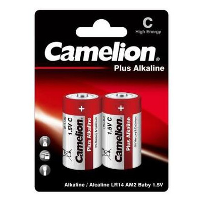 Батарейка Camelion C LR14 Plus Alkaline * 2 (LR14-BP2) фото №1