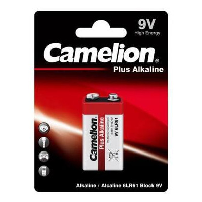 Батарейка Camelion Крона 6LR61 9V Plus Alkaline * 1 (6LR61-BP1) фото №1