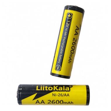Акумулятор AA, Ni-26/AA 1.2V 2600mAh battery, LiitoKala, blister 1 pcs (Ni-26/AA) фото №3