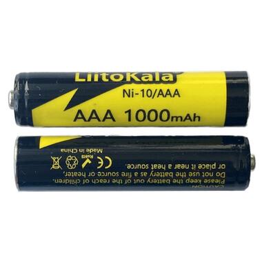 Акумулятор AAA, Ni-10/AAA 1.2V 1000mAh battery, LiitoKala, blister 1 pcs (Ni-10/AAA) фото №2