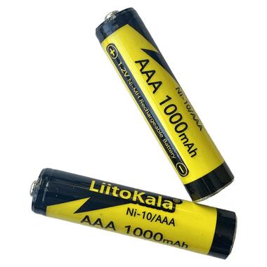 Акумулятор AAA, Ni-10/AAA 1.2V 1000mAh battery, LiitoKala, blister 1 pcs (Ni-10/AAA) фото №3