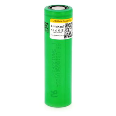 Акумулятор 18650 Li-Ion 2600mah (2450-2650mah), 3.7V (2.75-4.2V), green, PVC BOX Liitokala (Lii-VTC5) фото №1
