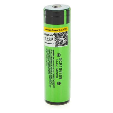 Акумулятор 18650 Li-Ion 3400mah (3200-3400mah), 3.7V (2.75-4.2V), green, PVC BOX Liitokala (Lii-34B-PCB) фото №1