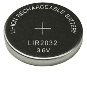 Акумулятор дисковий Li-Ion LIR2032, 3.6V, 40mAh фото №1