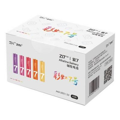 Батарейка ZMi ZI7 Rainbow AAA batteries * 40 (Ф01153) фото №1