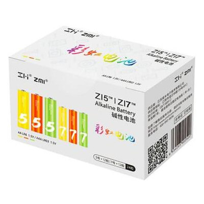 Батарейка ZMi AA ZI5 х 12 AAA ZI7 х 12 Rainbow batteries set (Ф16358) фото №1