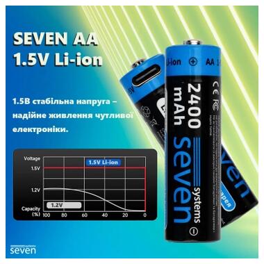 Аккумулятор SEVEN Systems SEVENAA1.5VLi-ion4 фото №10