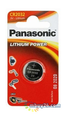 Батарейка Panasonic CR 2032 BLI 1 Lithium фото №1