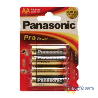 Батарейка Panasonic AA PRO POWER 4 (LR6XEG/4BP) фото №1