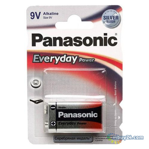 Батарейка Panasonic Крона 6LR61 Everyday Power 1 (6LR61REE/1BR) фото №1