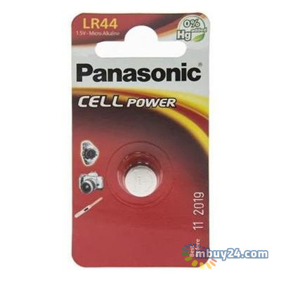Батарейка Panasonic LR44 BLI (LR-44EL/1B) фото №1