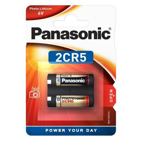 Батарейка літієва Panasonic Photo Lithium 2CR5 (2CR-5L/1BP), 6V, блістер 1шт, USA фото №1