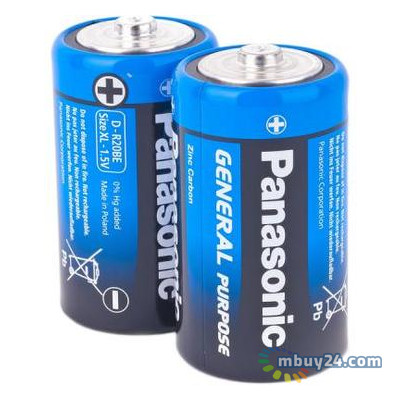 Батарейка Panasonic R20 2 (R20BER/2P) фото №1