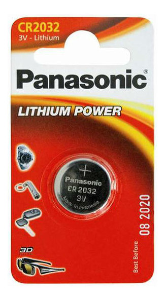 Батарейка Panasonic CR 2032 BLI 1 LITHIUM (BATT-PAN-CR-2032EL-1) фото №1