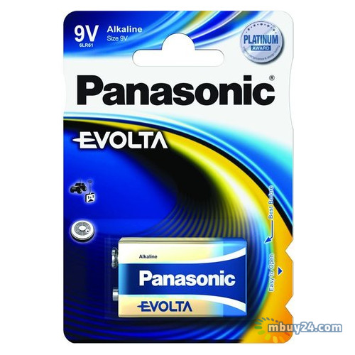 Батарейка Panasonic Evolta 6LR61EGE/1BP фото №1
