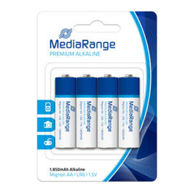 Батарейка MediaRange Premium Alkaline Micro AA LR6 1.5V 4 шт (MRBAT104) фото №1