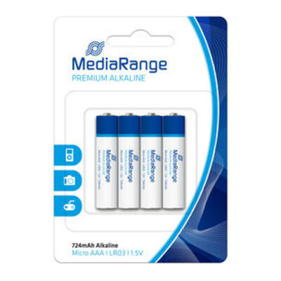 Батарейка MediaRange Premium Alkaline Micro AAA LR03 1.5В 4 шт (MRBAT101) фото №1