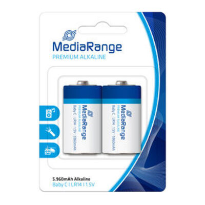 Батарейка MediaRange Premium Alkaline Micro C LR14 1.5V 2 шт (MRBAT108) фото №1