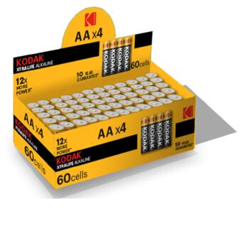 Батарейки Kodak XTRALIFE LR06 1x4шт (30411777) фото №1