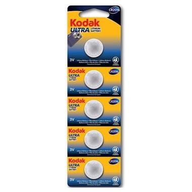Батарейки Kodak Ultra lit. CR2016 1х5 шт. відривні (30411555) фото №1