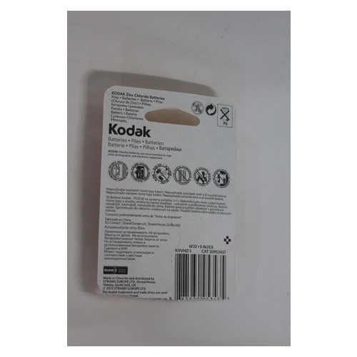 Батарейка Kodak LongLife 6F22 blister (27059) фото №2