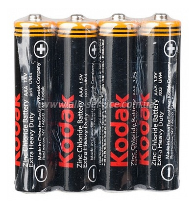 Батарейка Kodak R-3 коробка 4шт фото №1