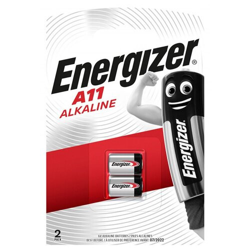 Батарейка лужна Energizer A11, 6V, блістер 2шт фото №1