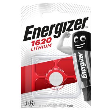 Батарейка літієва Energizer 1620 Lithium, 3V, блістер 1шт фото №1