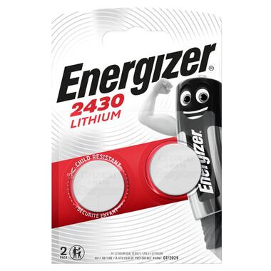 Батарейка літієва Energizer 2430 Lithium, 3V, блістер 2шт фото №1