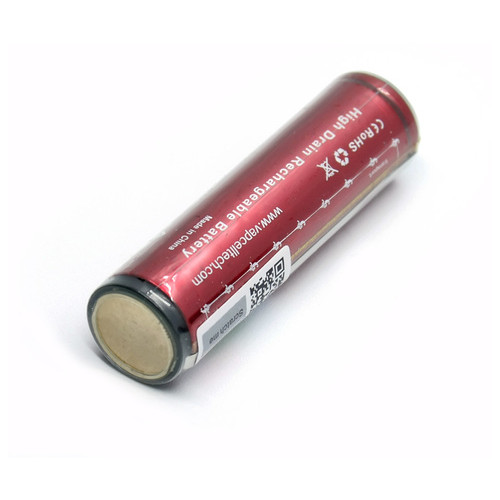 Акумулятор 18650 літій-іонний (Li-Ion) Vapcell INR18650 M35 захищений (Protected), 3500mAh, 10A, 4.2/3.6/2.5V, червоний фото №5