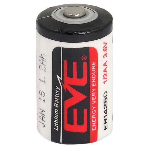 Батарейка літієва спеціалізована EVE ER14250 STD, 1/2AA, 3.6V, LiSOCl2 фото №1