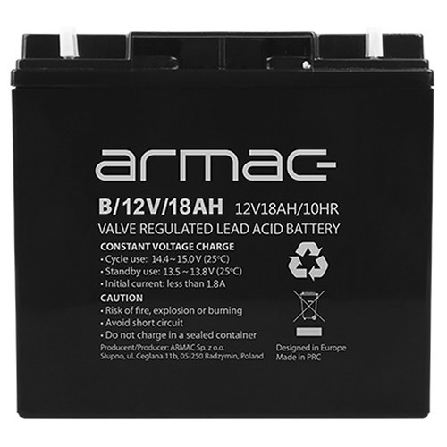 Акумуляторна батарея ARMAC 12V, 18A (B/12V/18AH) фото №1